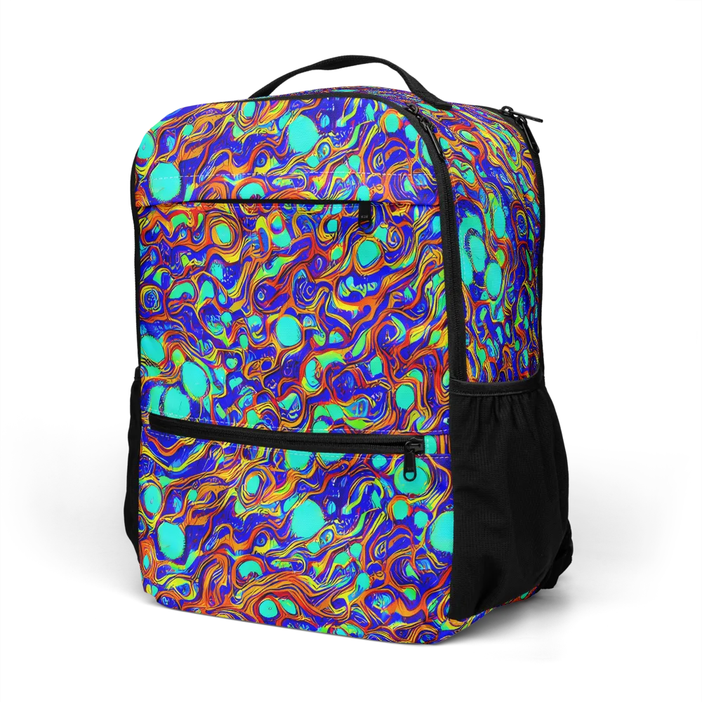 Aqua Flame on Utility Backpack — Left Front