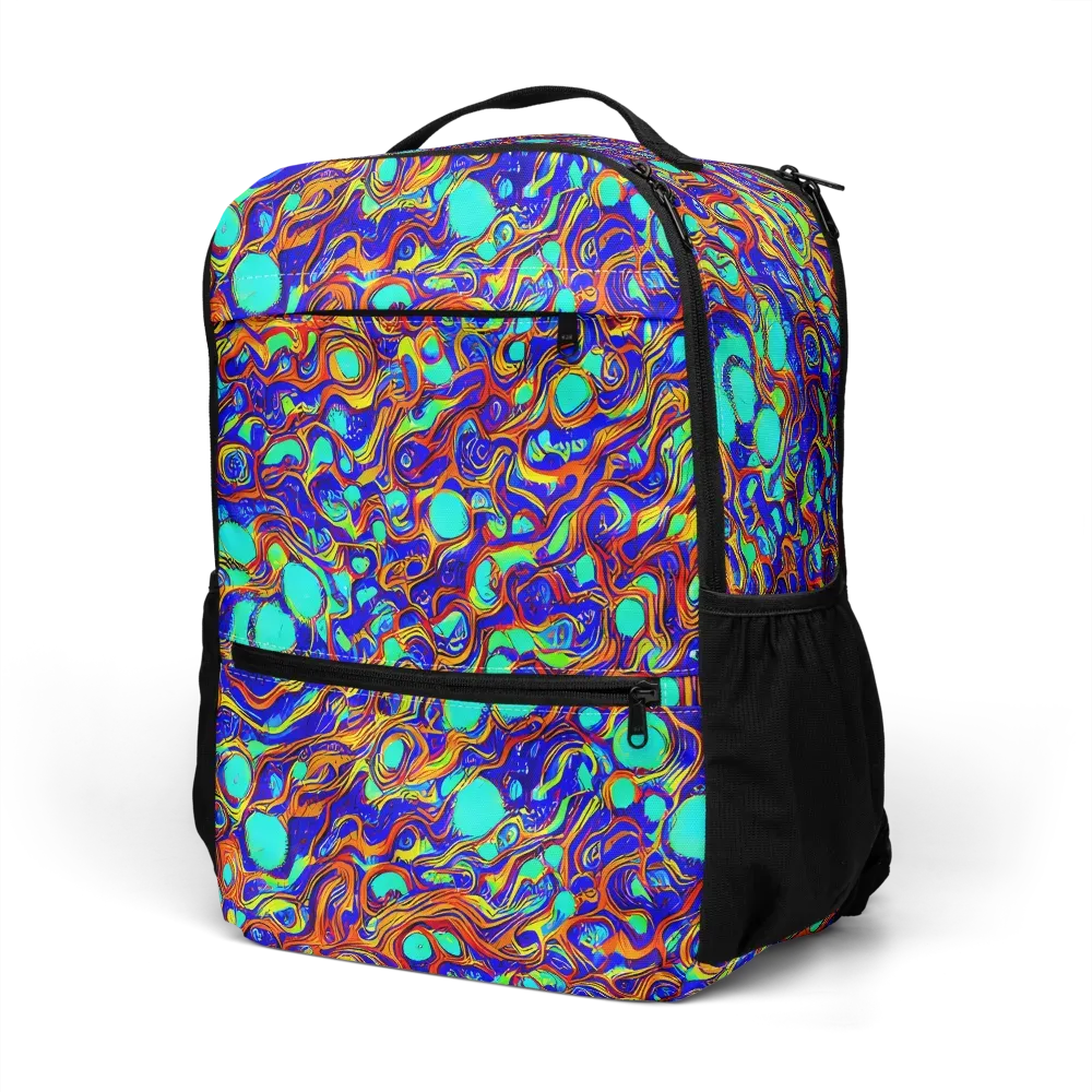 Aqua Flame on Utility Backpack — Left Front