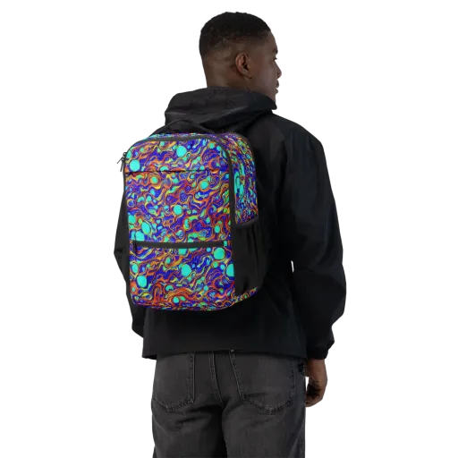 Aqua Flame on a Utility Backpack