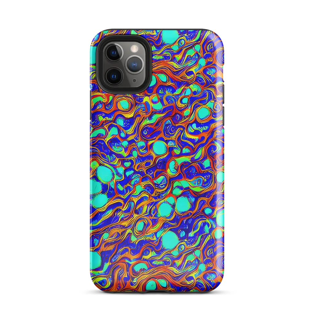 Aqua Flame on Tough Case for iPhone® — Front