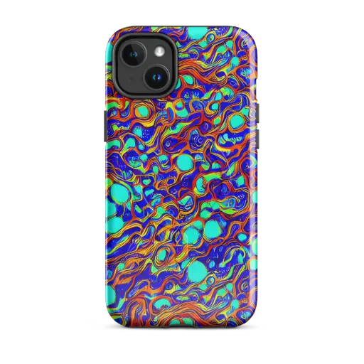 Aqua Flame on a MagSafe Tough Case for iPhone®