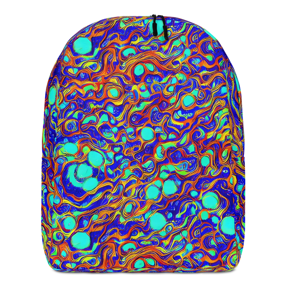 Aqua Flame on Minimalist Backpack — Front