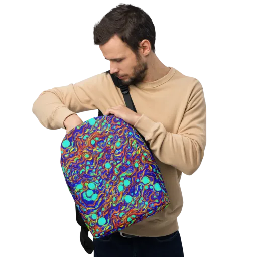 Aqua Flame on a Minimalist Backpack