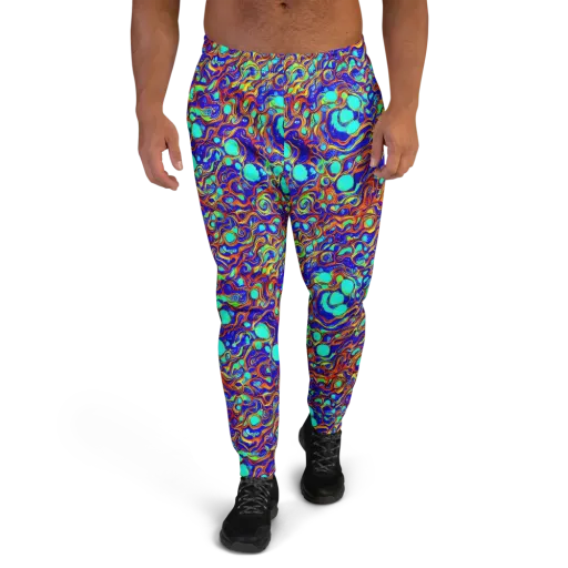 Aqua Flame on a Men's Joggers