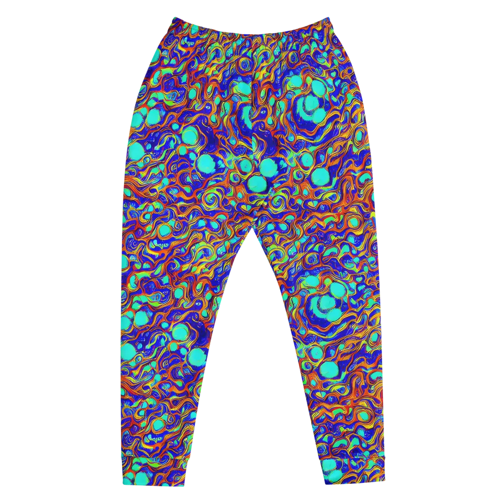 Aqua Flame on Men's Joggers — Front