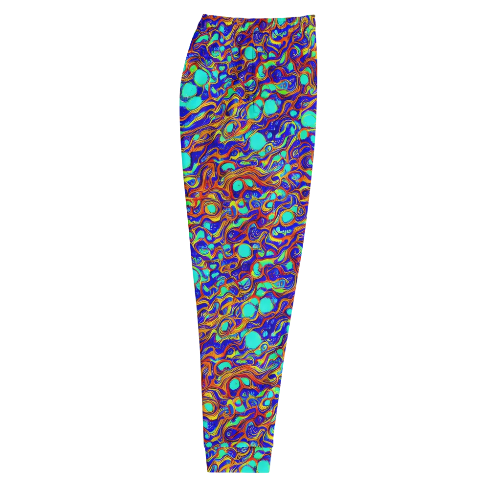 Aqua Flame on Men's Joggers — Right