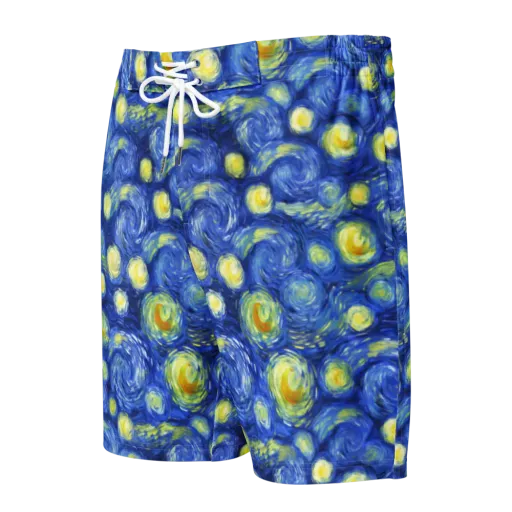 Cobalt Stardrift on a Men's Board Shorts