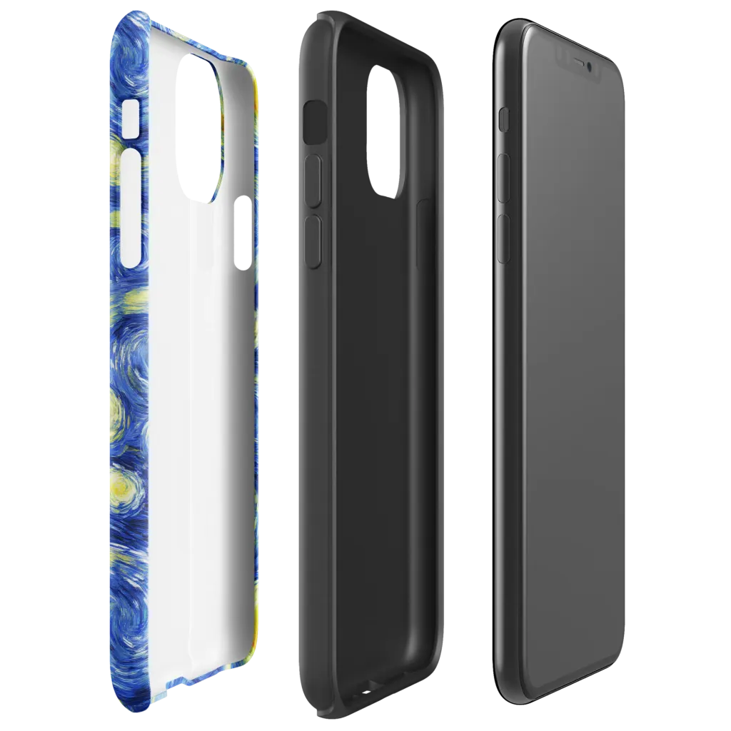 Cobalt Stardrift on Tough Case for iPhone® — Right