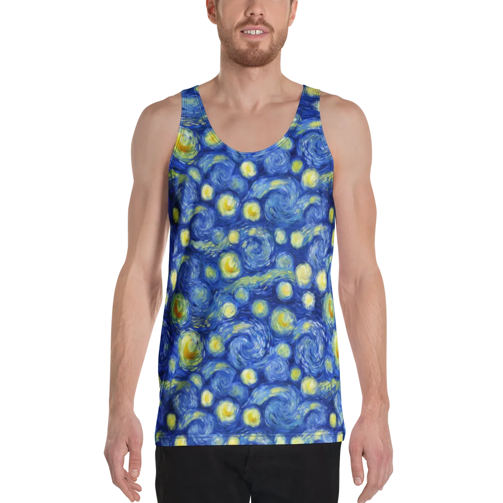 Cobalt Stardrift on Men's Tank Top — Front