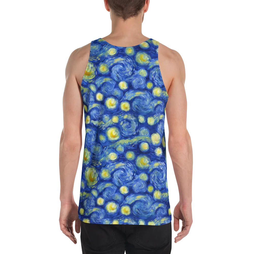 Cobalt Stardrift on Men's Tank Top — Back