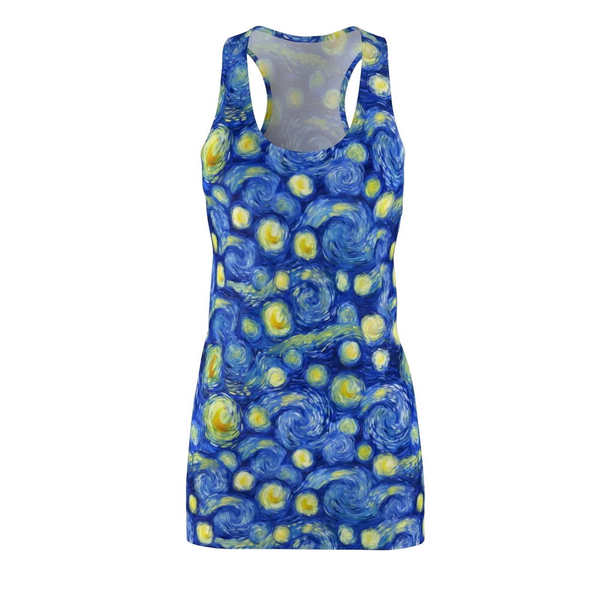 Cobalt Stardrift on Racerback Dress — Front