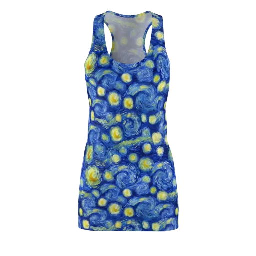 Cobalt Stardrift on a Racerback Dress