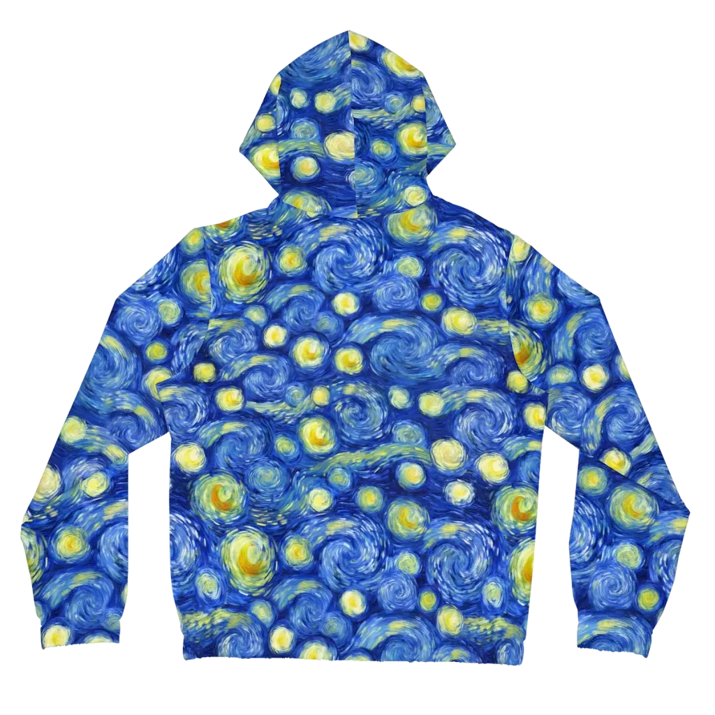 Cobalt Stardrift on Women's Full-Zip Hoodie — Back