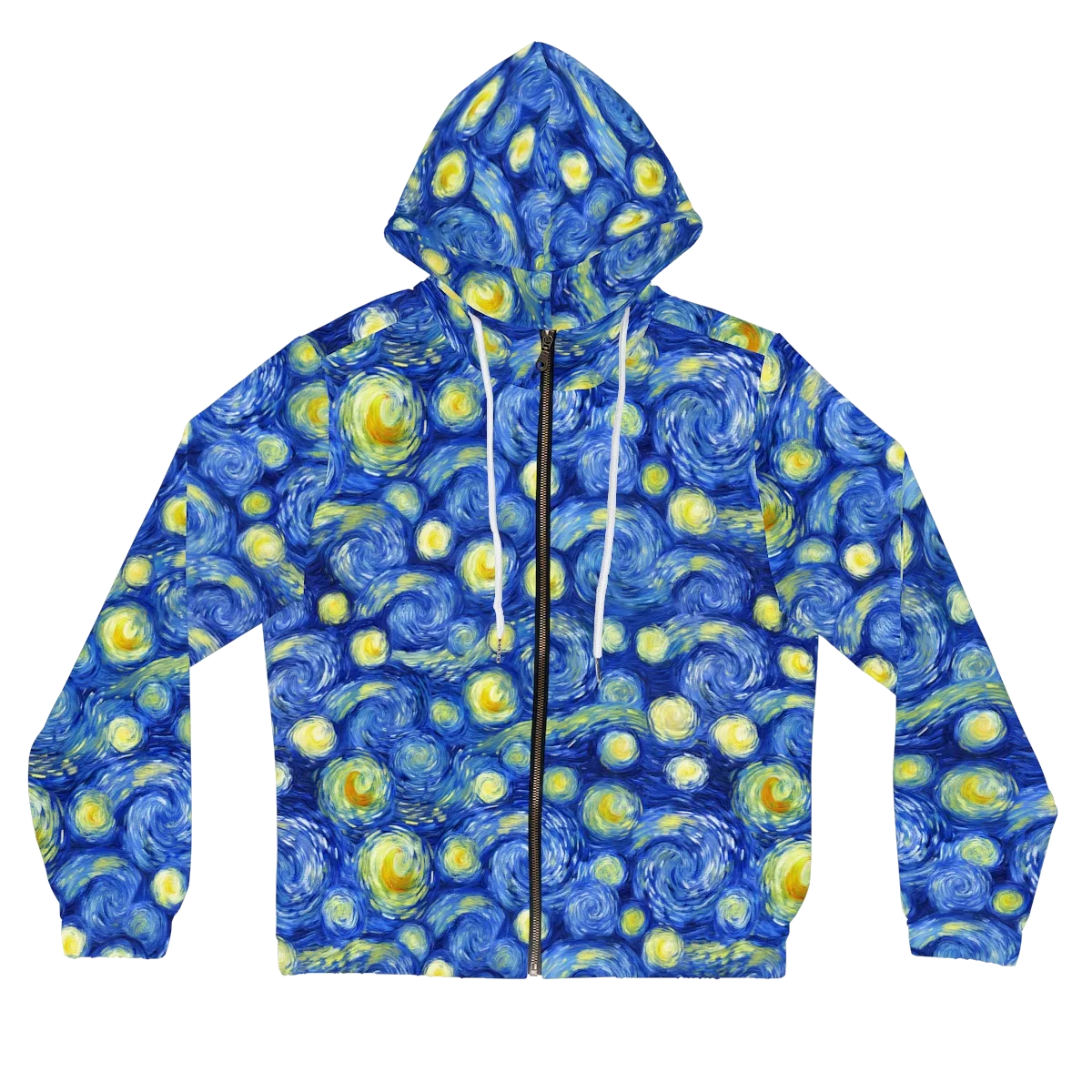 Cobalt Stardrift on Women's Full-Zip Hoodie — Front