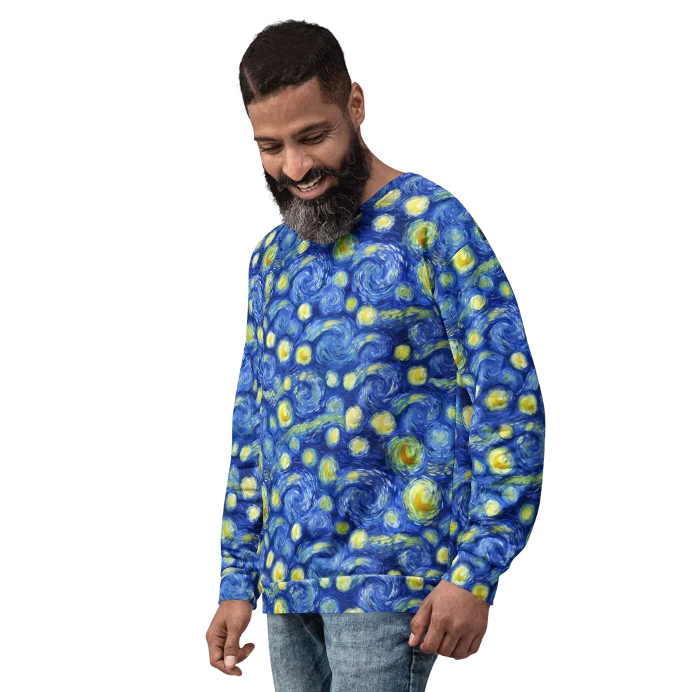 Cobalt Stardrift on Sweatshirt — Left Front