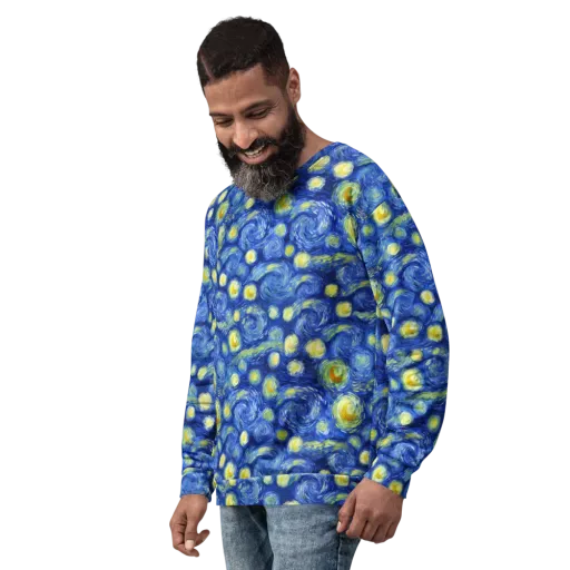 Cobalt Stardrift on a Sweatshirt