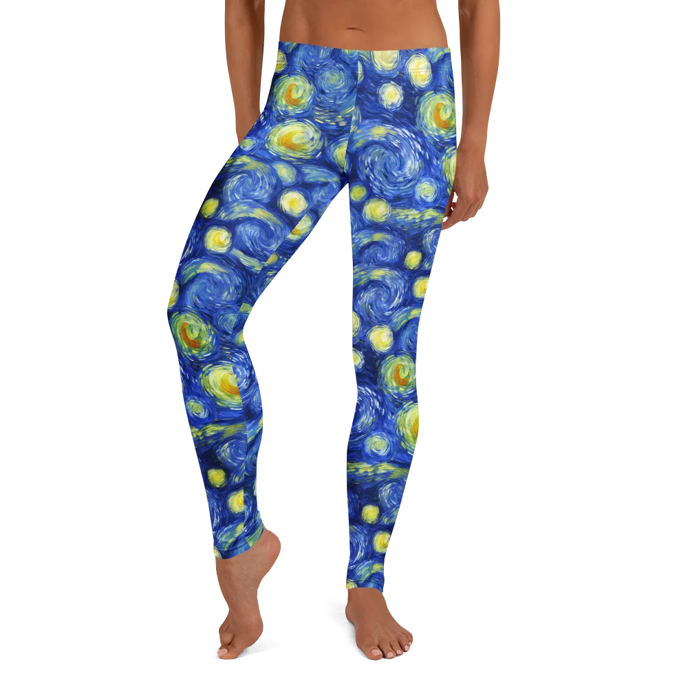 Cobalt Stardrift on Leggings — Front