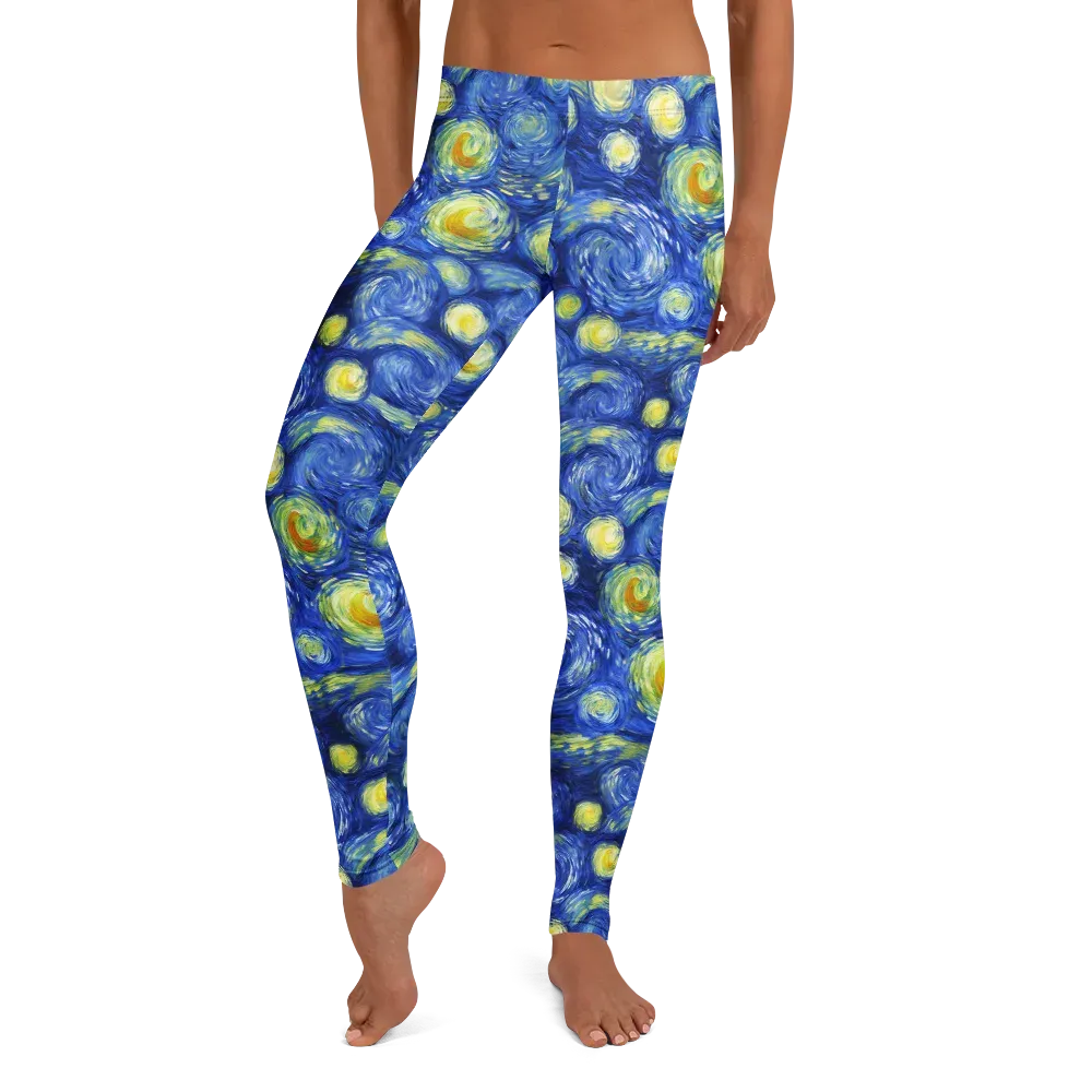 Cobalt Stardrift on Leggings — Front