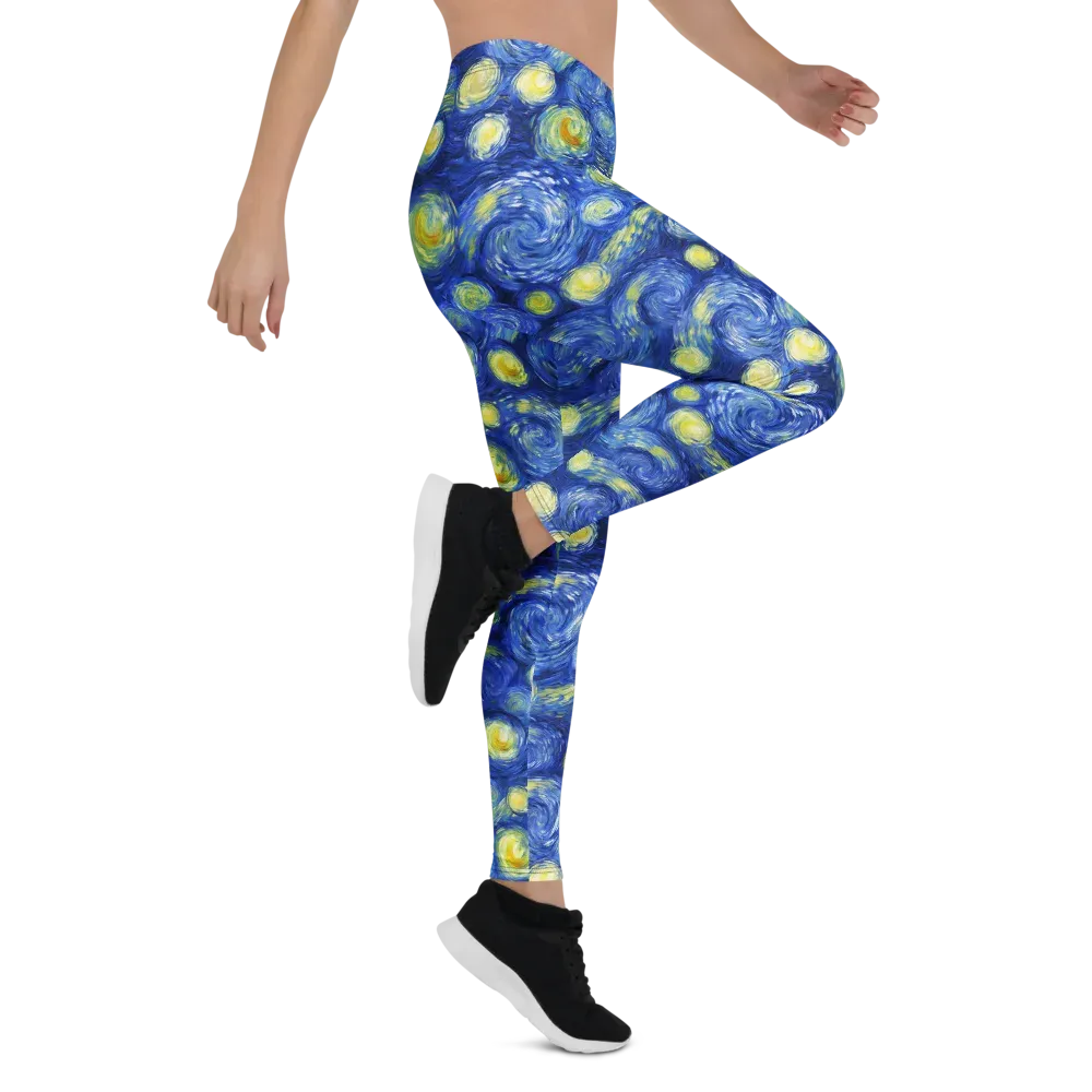 Cobalt Stardrift on Leggings — Right