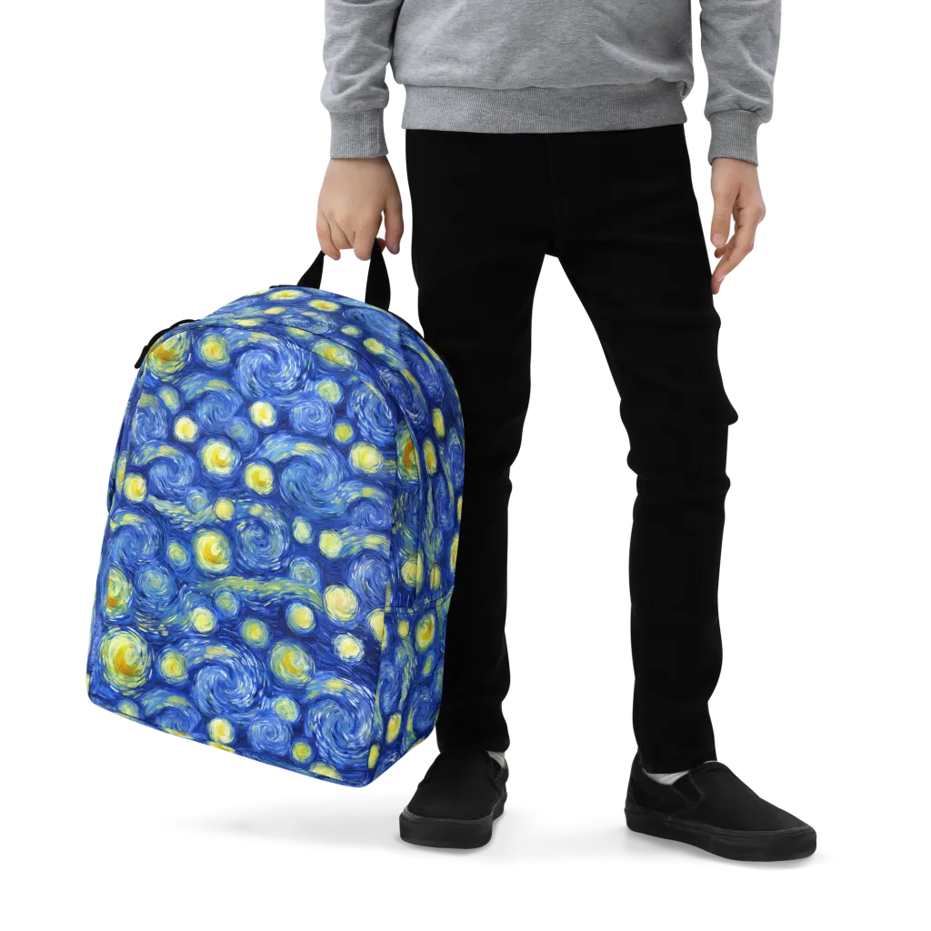 Cobalt Stardrift on Minimalist Backpack — Zoomed-in