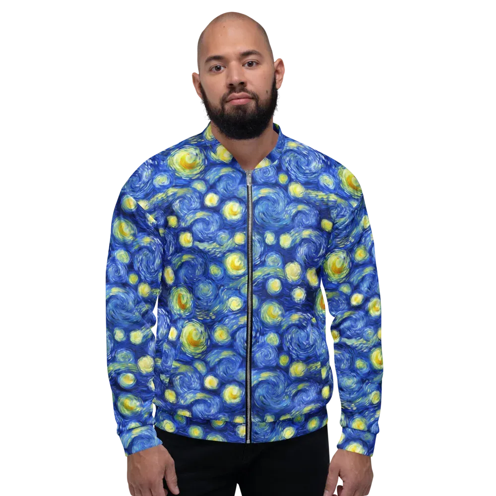 Cobalt Stardrift on Bomber Jacket — Front
