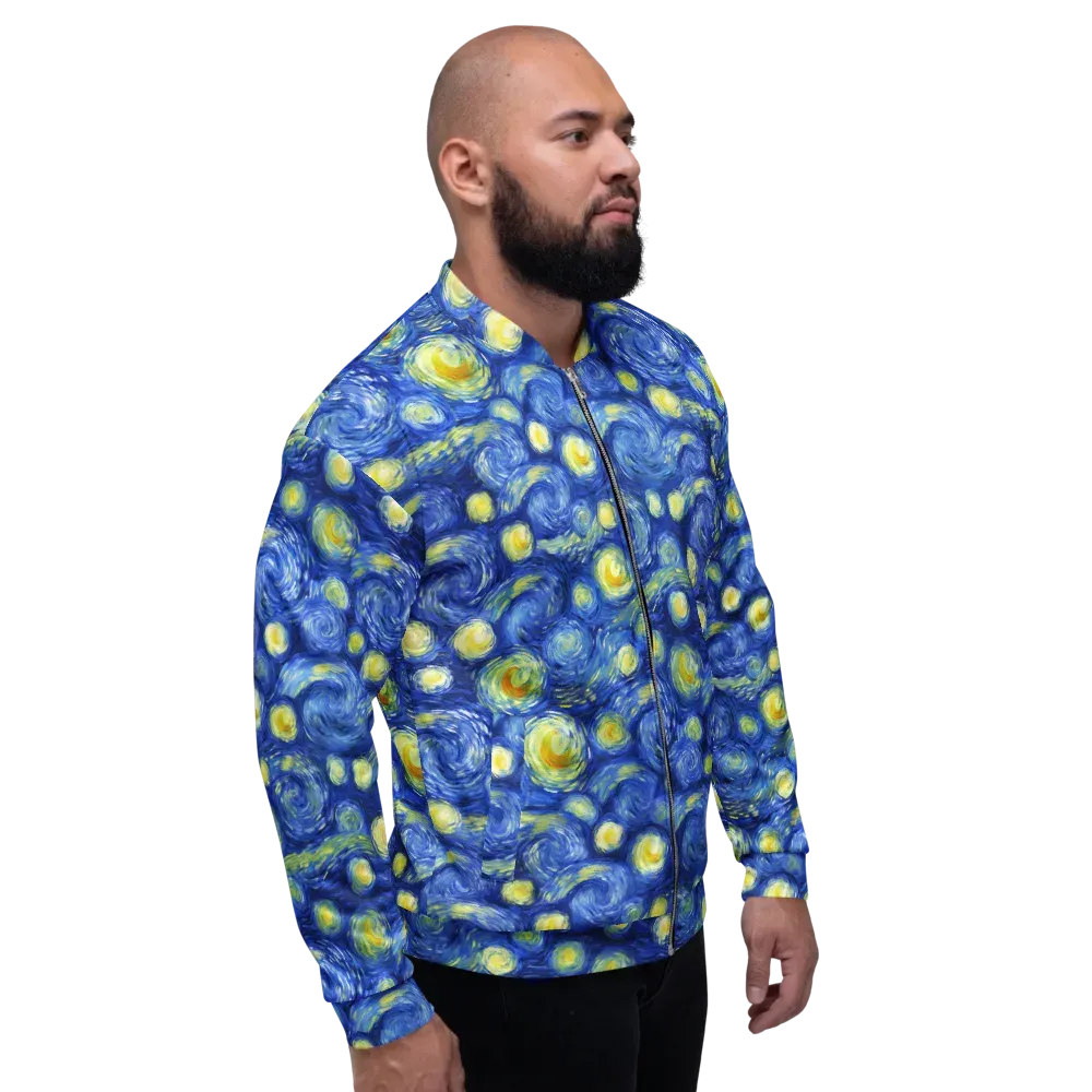 Cobalt Stardrift on Bomber Jacket — Right