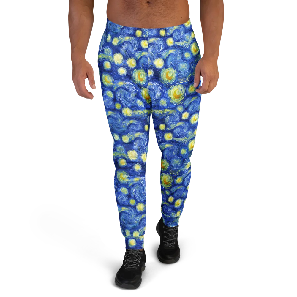 Cobalt Stardrift on Men's Joggers — Front