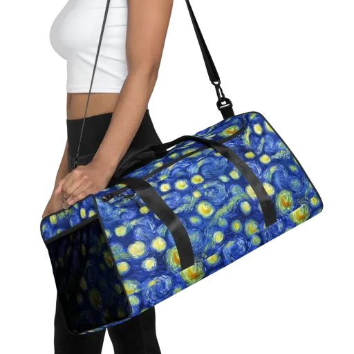 Cobalt Stardrift on a Duffle Bag