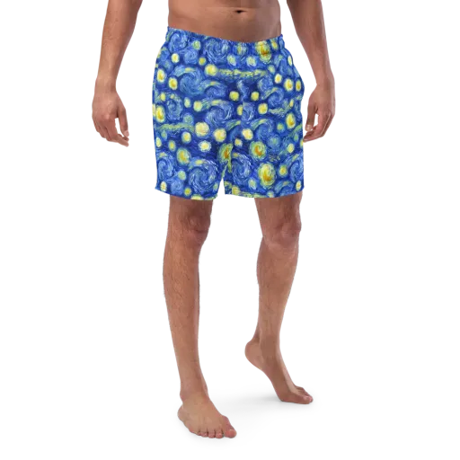 Cobalt Stardrift on a Swim Trunks