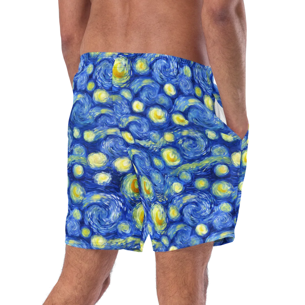 Cobalt Stardrift on Swim Trunks — Right Back