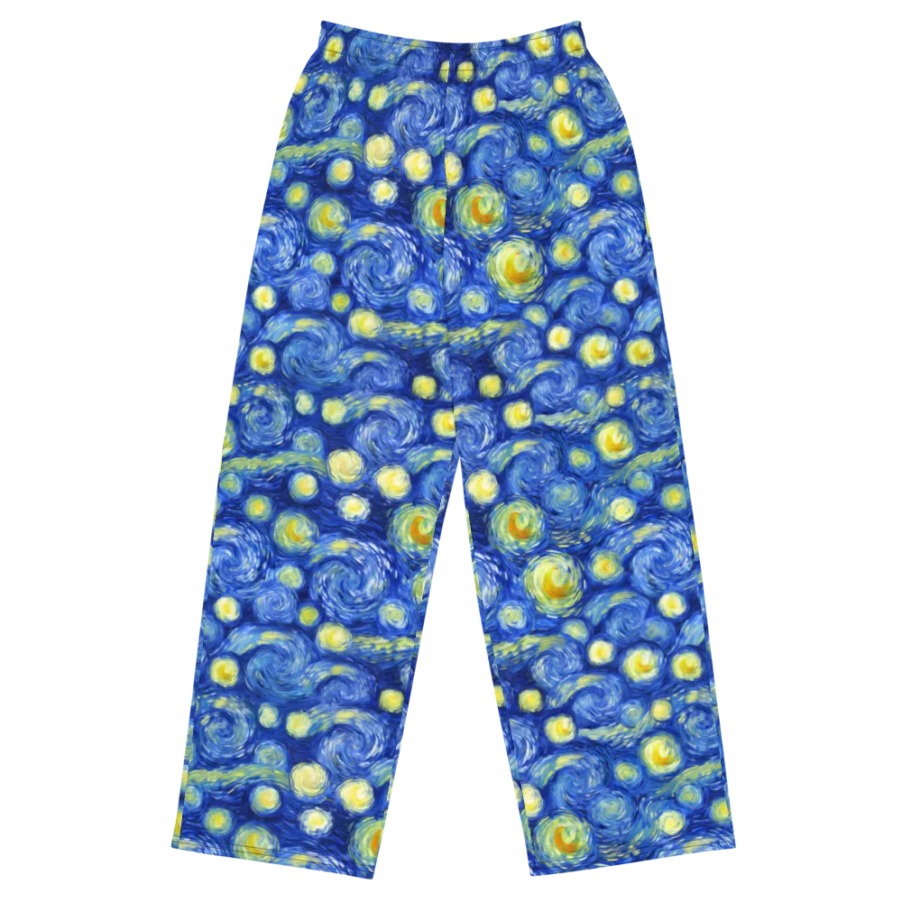 Cobalt Stardrift on Wide-Leg Pants — Front