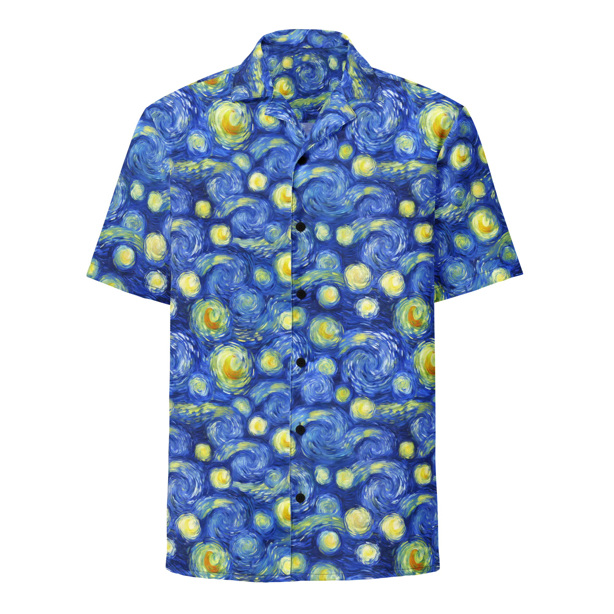 Cobalt Stardrift on Button Shirt — Front