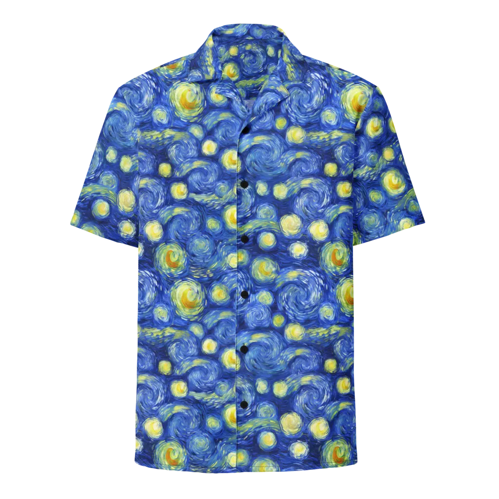 Cobalt Stardrift on Button Shirt — Front