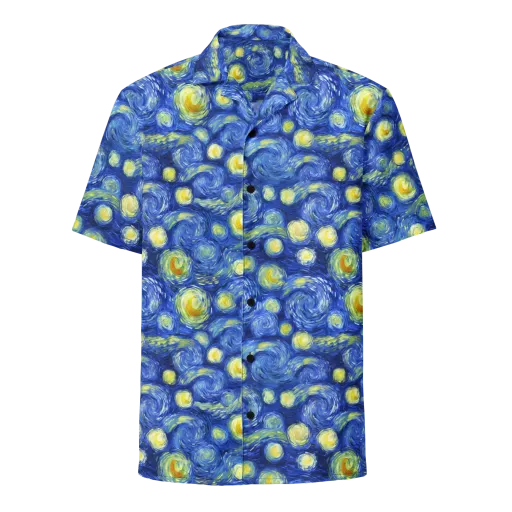 Cobalt Stardrift on a Button Shirt
