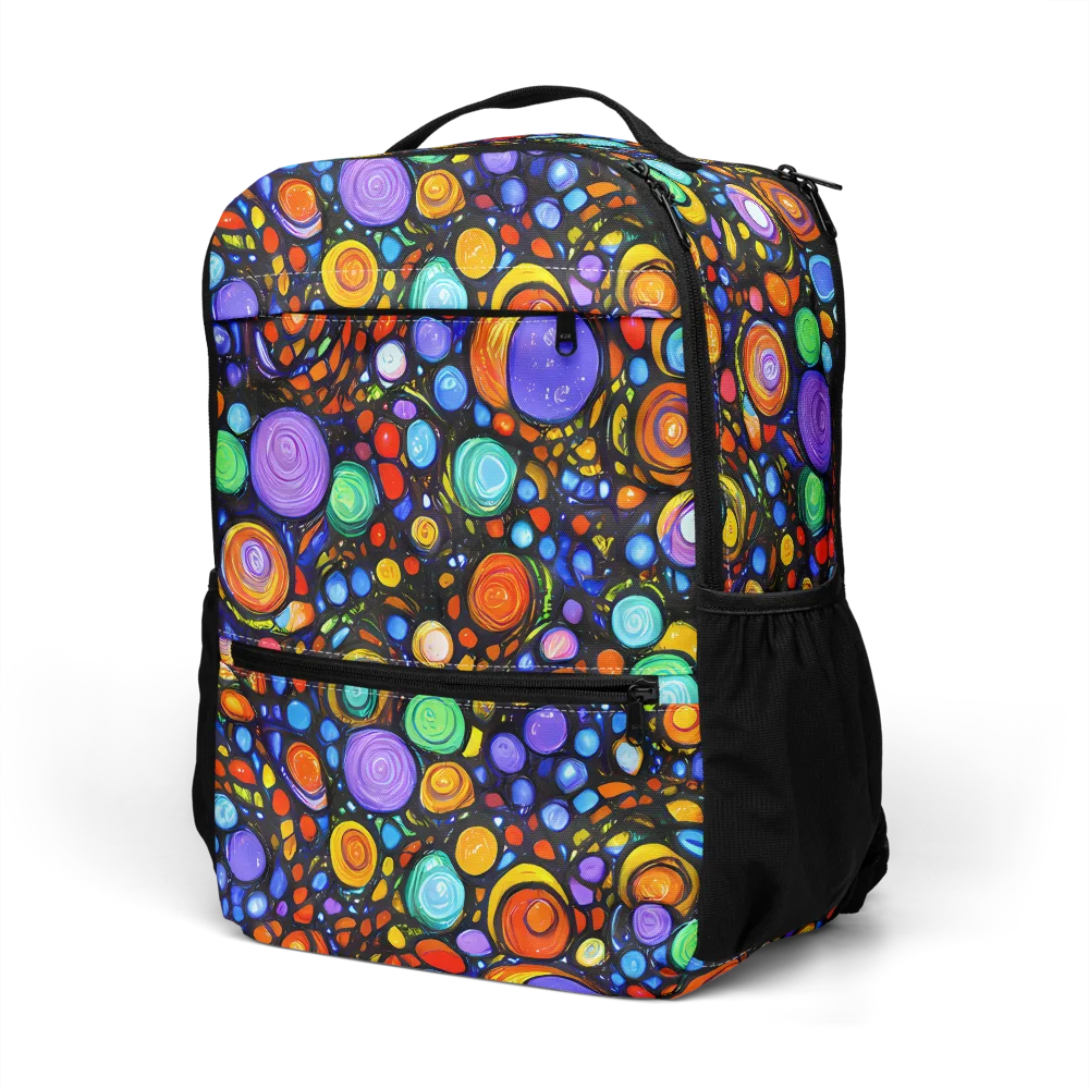 Psychedelic Constellation on Utility Backpack — Left Front