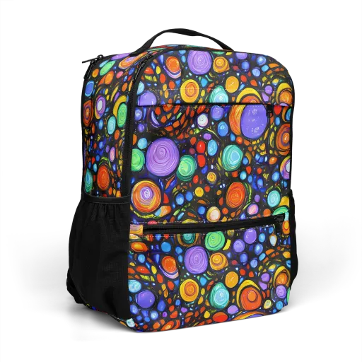 Psychedelic Constellation on a Utility Backpack