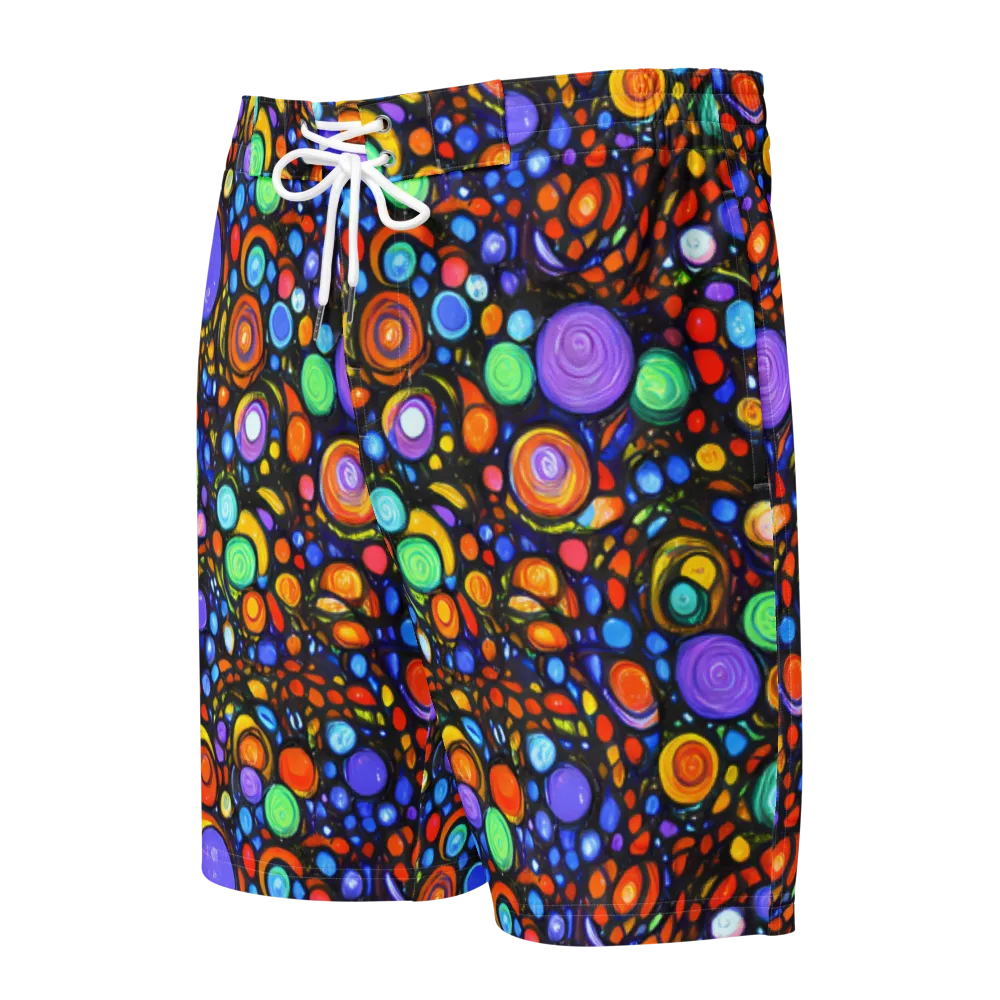 Psychedelic Constellation on Men's Board Shorts — Front