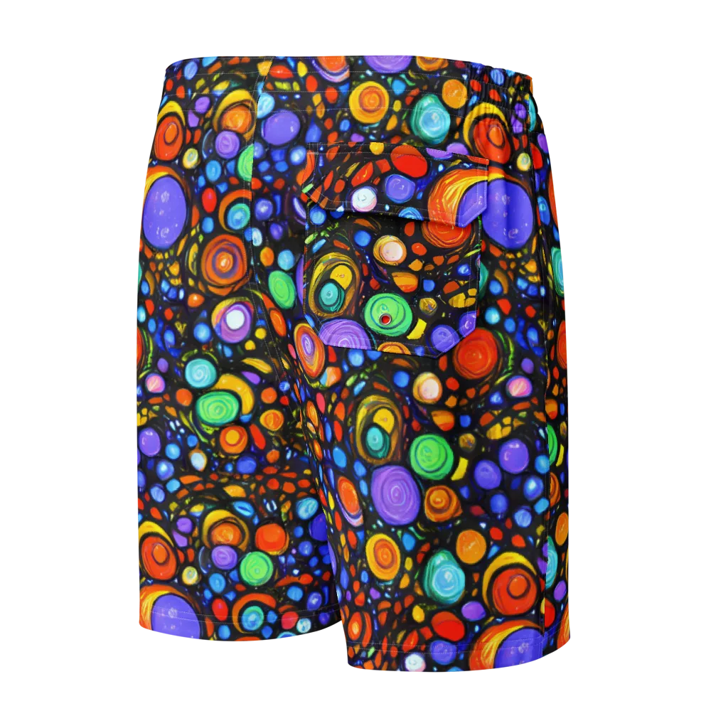 Psychedelic Constellation on Men's Board Shorts — Back