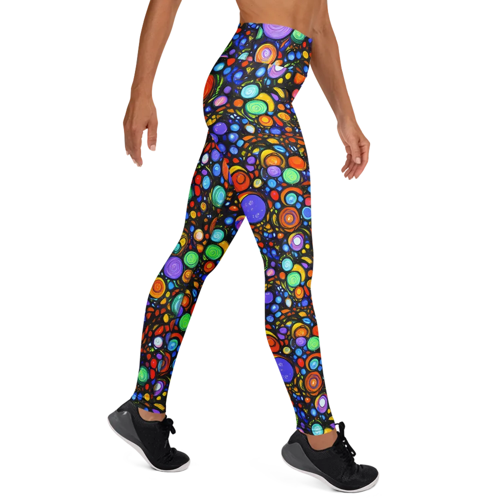 Psychedelic Constellation on Yoga Leggings — Right
