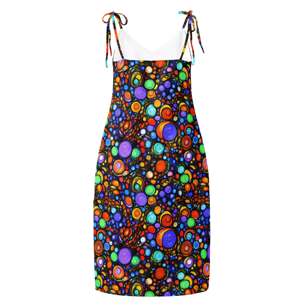 Psychedelic Constellation on Slip Dress — Back