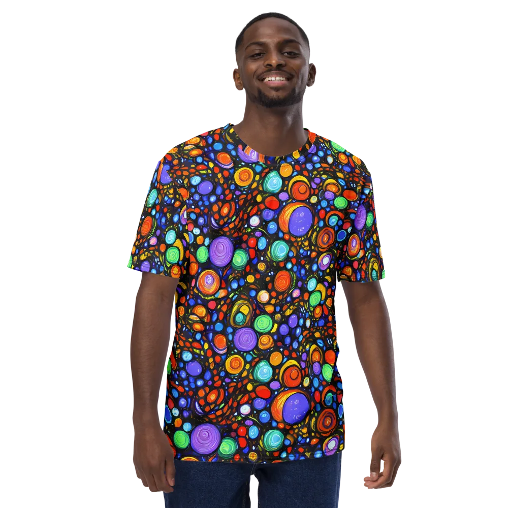 Psychedelic Constellation on Men's Crew Neck T-Shirt — Front