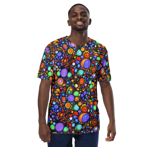 Psychedelic Constellation on a Men's Crew Neck T-Shirt