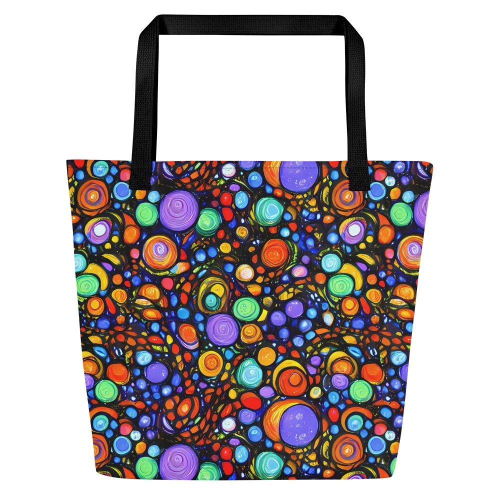 Psychedelic Constellation on Large Tote Bag W/ Pocket — Front
