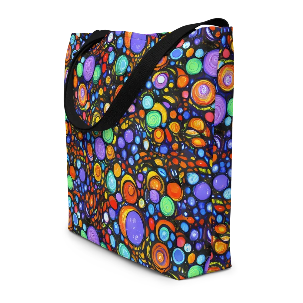 Psychedelic Constellation on Large Tote Bag W/ Pocket — Front