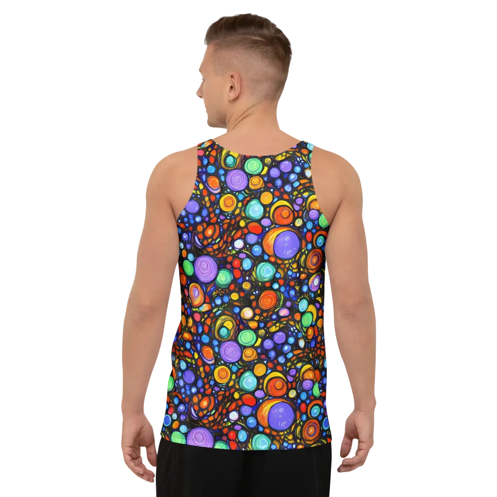Psychedelic Constellation on Men's Tank Top — Back