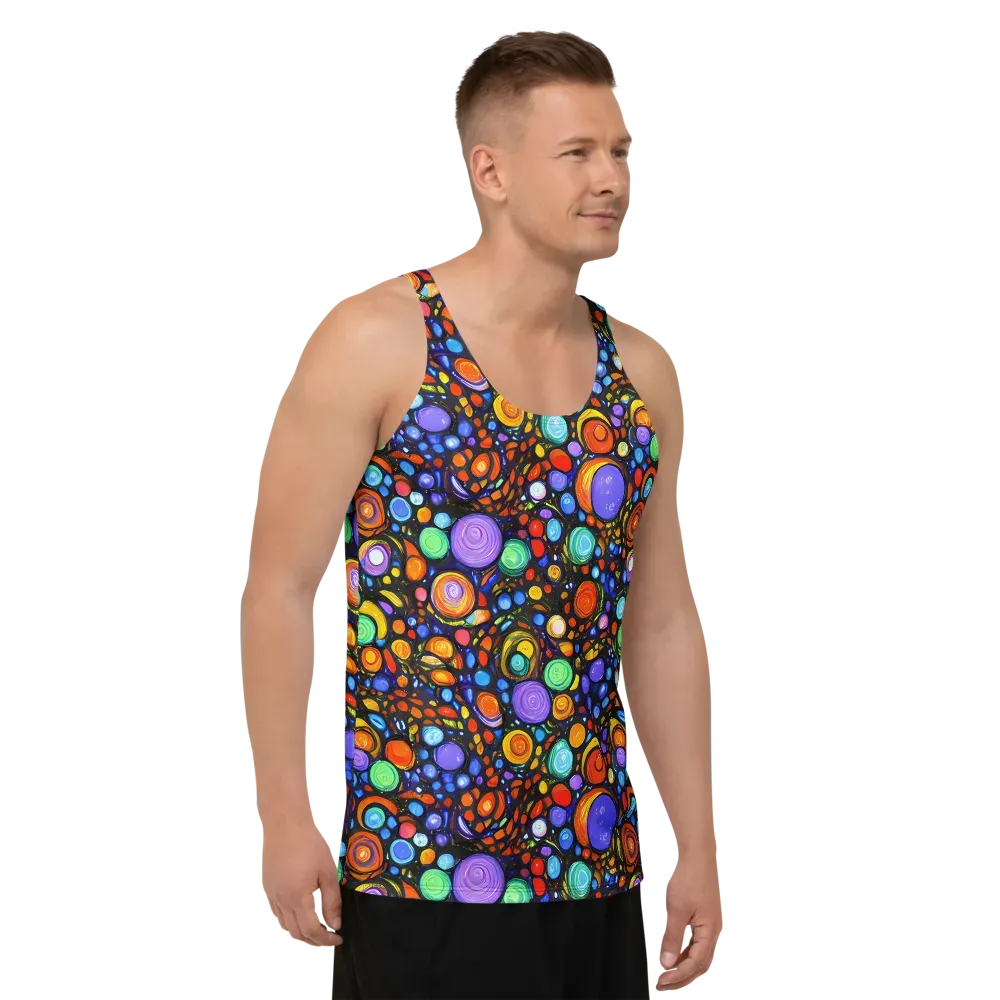 Psychedelic Constellation on Men's Tank Top — Right Front