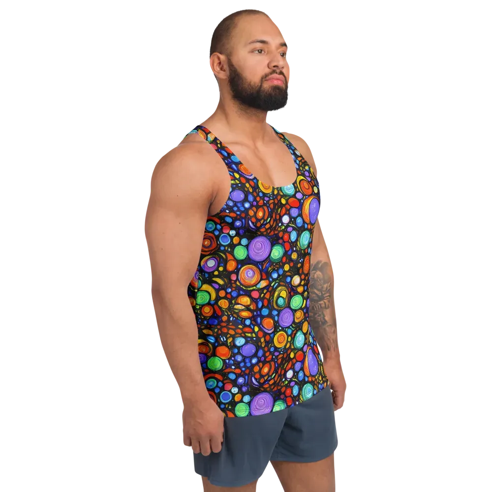 Psychedelic Constellation on Men's Tank Top — Right Front