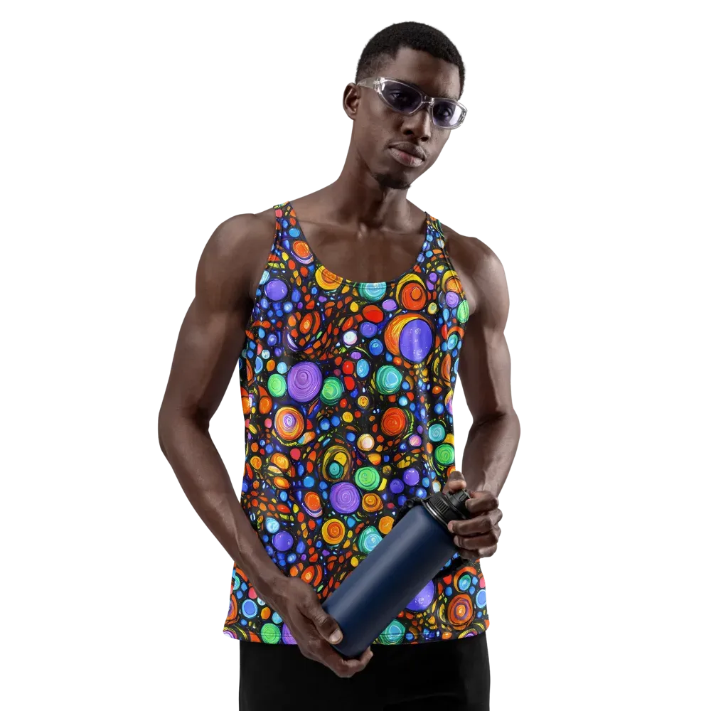 Psychedelic Constellation on Men's Tank Top — Front