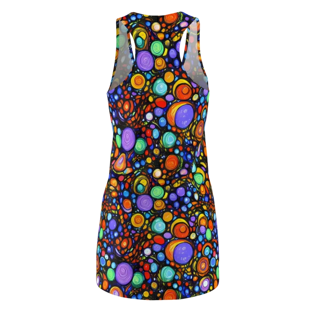 Psychedelic Constellation on Racerback Dress — Back