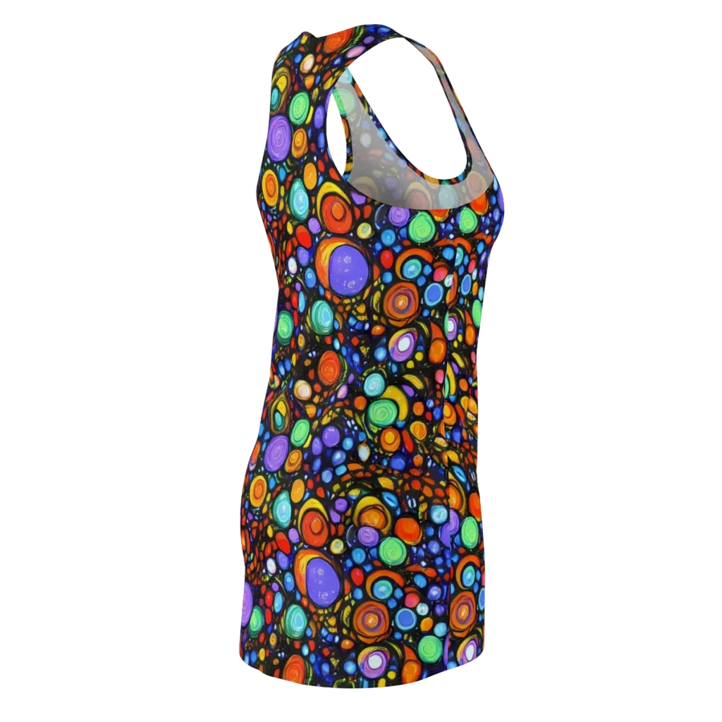 Psychedelic Constellation on Racerback Dress — Back Side